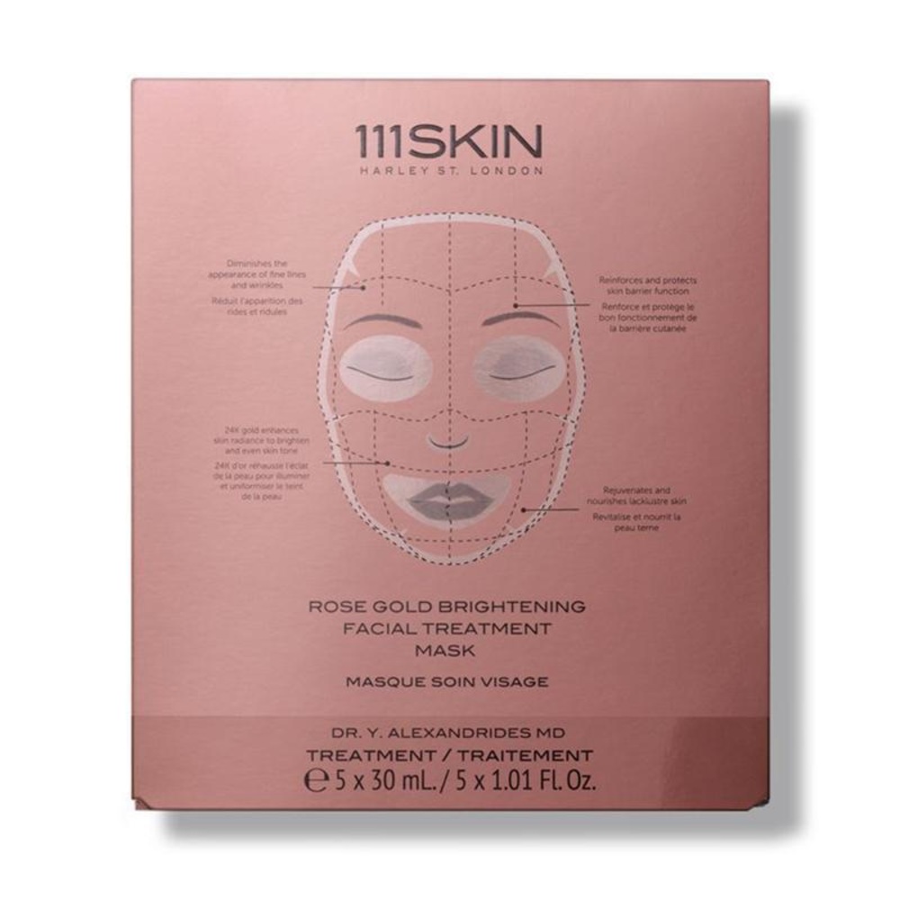 111 skin rose gold face mask -5 pack